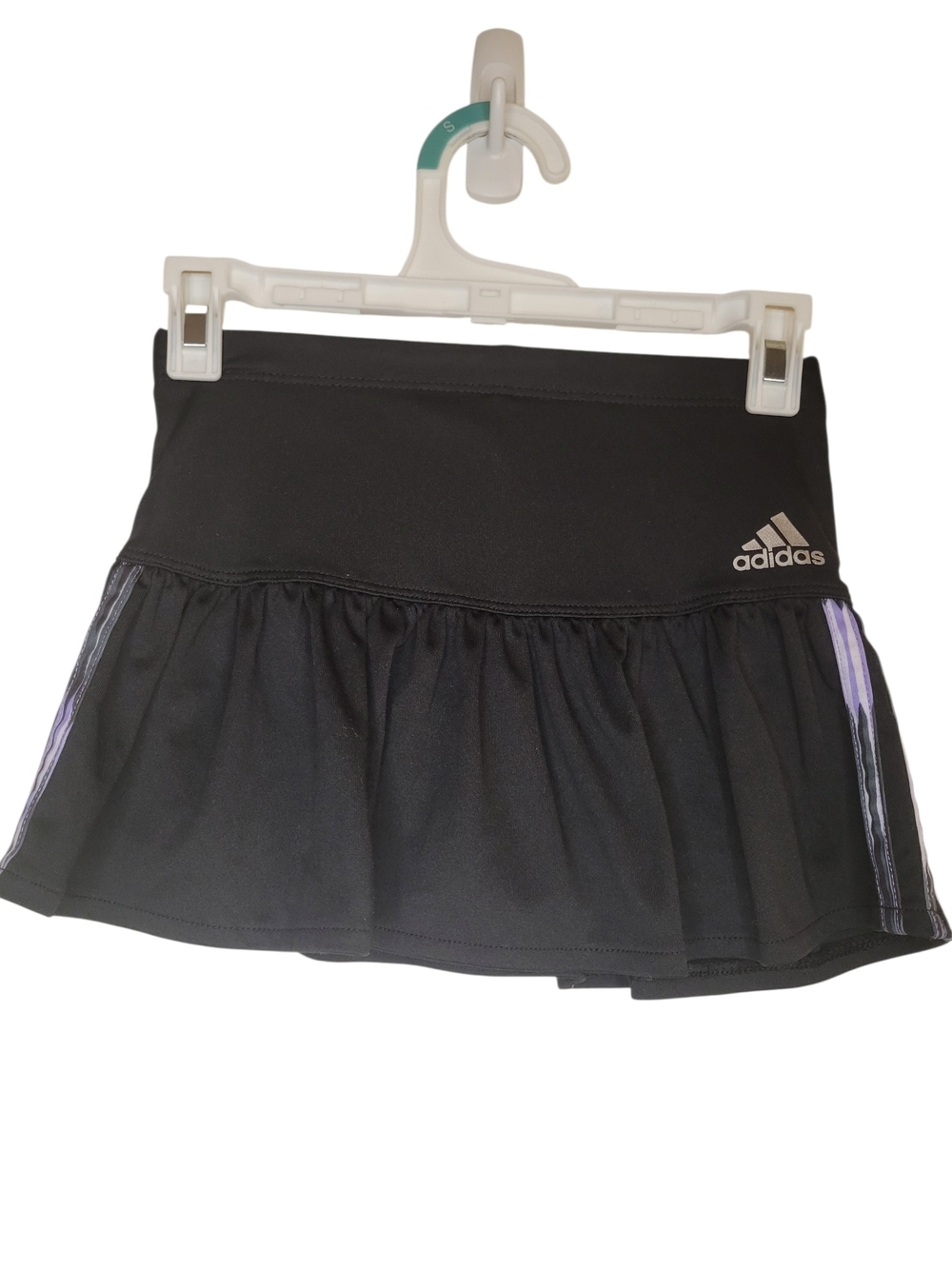 Adidas Black Tennis Skort with Purple Accent